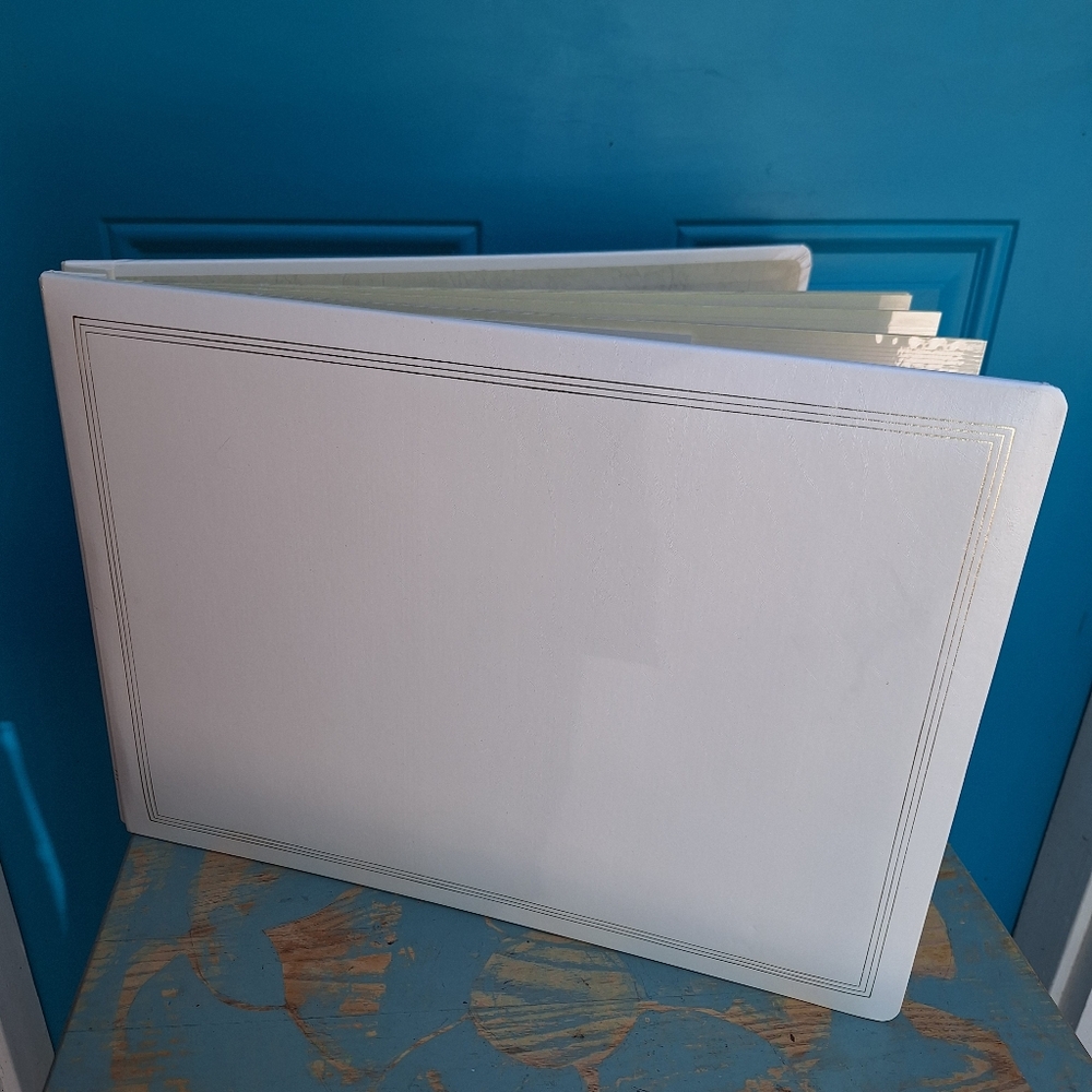 Wedding Scrapbook Photo Album XL Leather Cover Extra Large Size - Picture 16 of 16